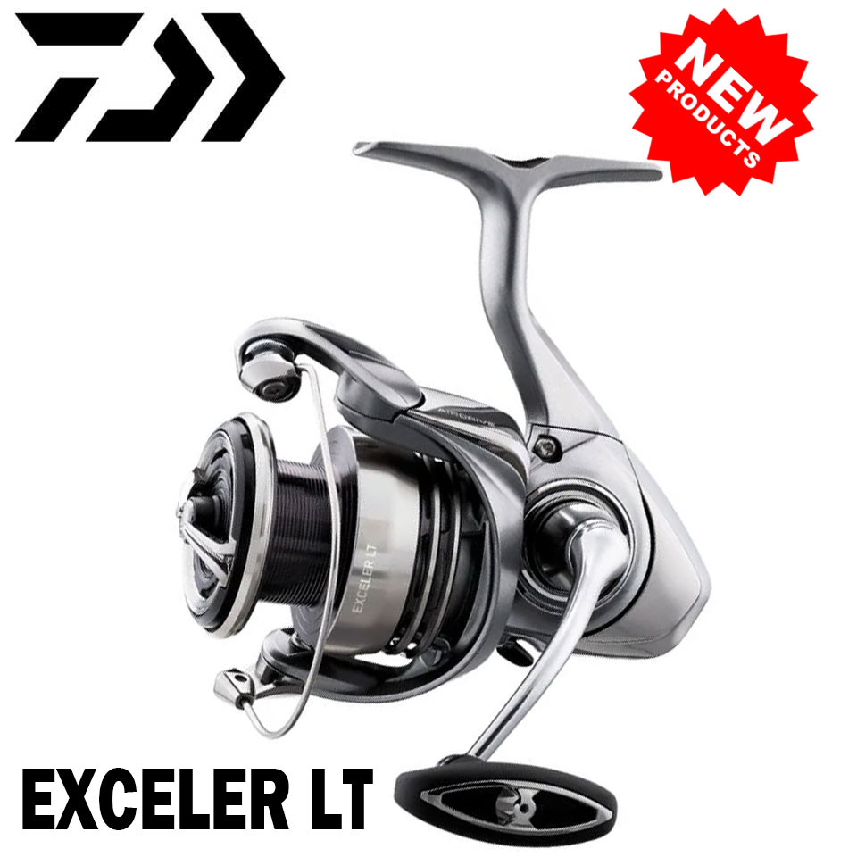 Daiwa Reel Fuego - オリジナルDAIWA製釣りリール「EXCELER LT（軽量・高強度）」1000D-6000D-H。軽量で強靭なLC-ABS素材のスプール。4kg～12kgの対応範囲。超軽量、185g～320g。