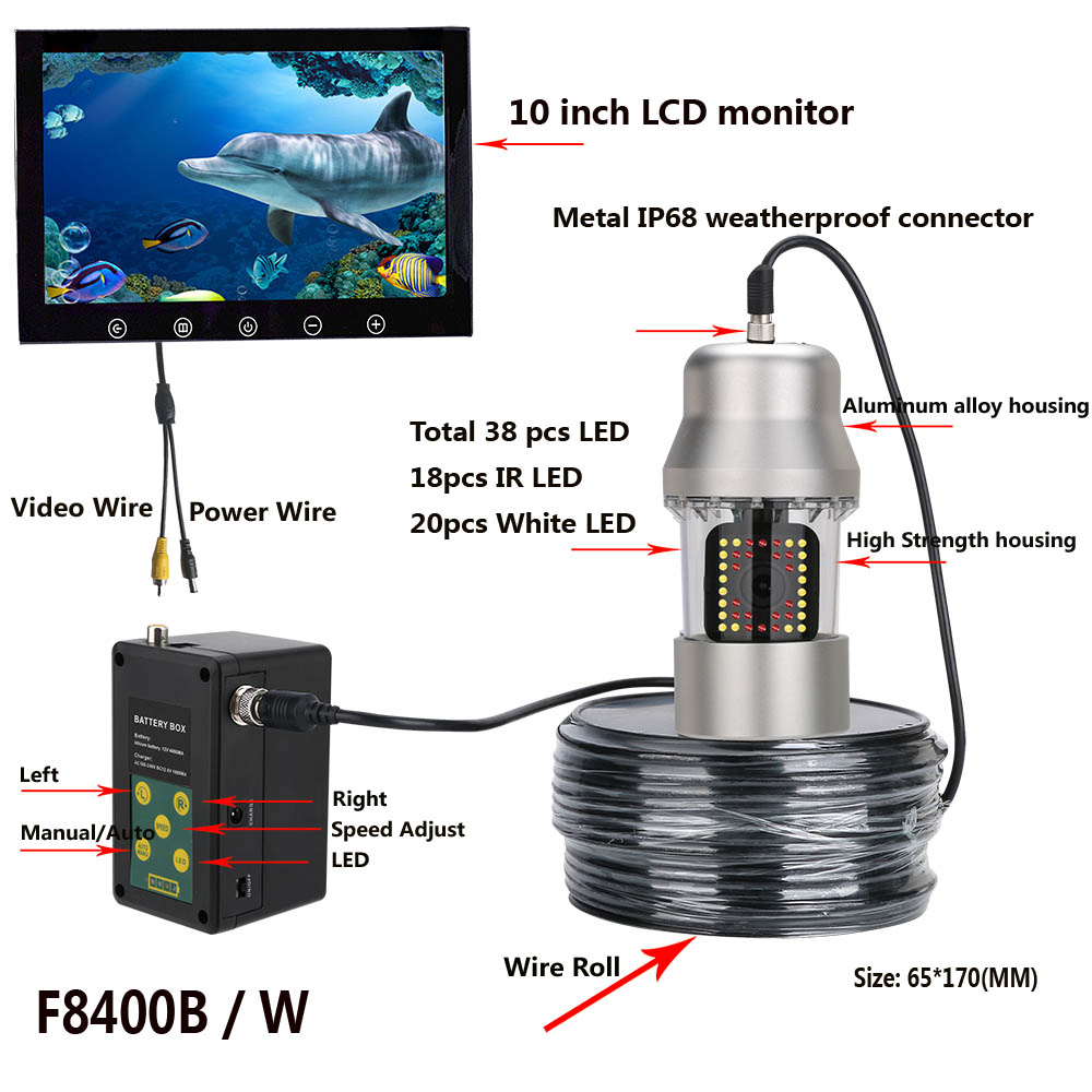 Mapotwang-水中釣りビデオカメラ、魚群探知機、IP6 - Fishing Depth Finder のレビューと価格
