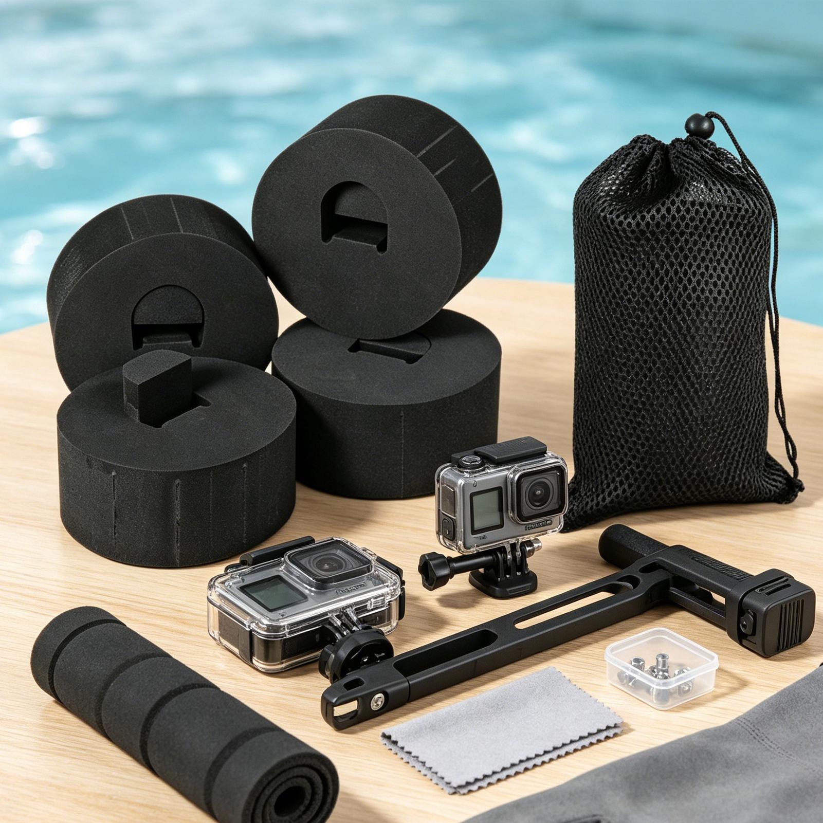 4個入り カメラ用浮力キット。軽量で水中で使用できるカメラ用 - Underwater Camera のレビューと価格